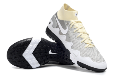 Men's Nike Air Zoom Mercurial Superfly 10 Elite TF Artificial Turf High-Tops Football Shoes - Gray/Light Gray/Black
