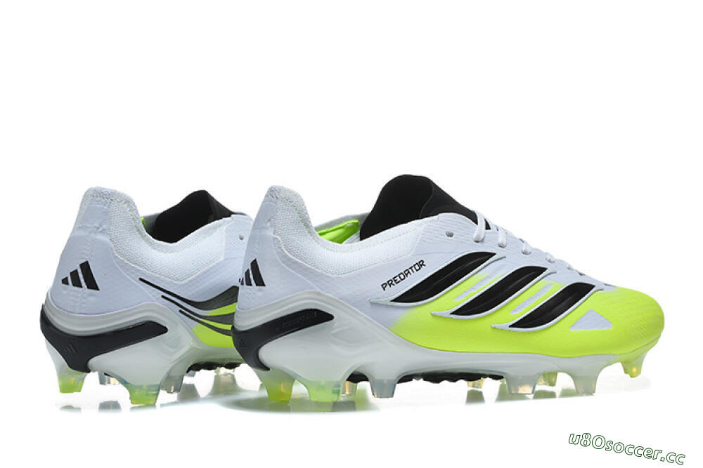 Men's Adidas Predator 26 Elite FG Firm Ground Low-Tops Football Boots - Yellow/Lime Burst/White Fusion 9