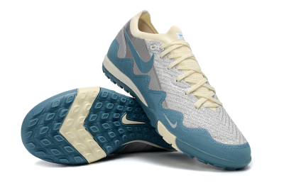 Men's Nike Air Zoom Mercurial Vapor 16 Elite TF Artificial Turf Low-Tops Football Shoes - Blue/Creamy Blue/Soft Grey