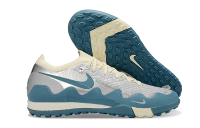 Men's Nike Air Zoom Mercurial Vapor 16 Elite TF Artificial Turf Low-Tops Football Shoes - Blue/Creamy Blue/Soft Grey