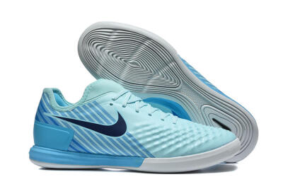 Men's Nike MagistaX Finale 2 IC Indoor & Futsal Low-Tops Football Shoes - Blue/Sky Blue/Light Aqua