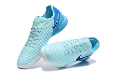 Men's Nike MagistaX Finale 2 IC Indoor & Futsal Low-Tops Football Shoes - Blue/Sky Blue/Light Aqua
