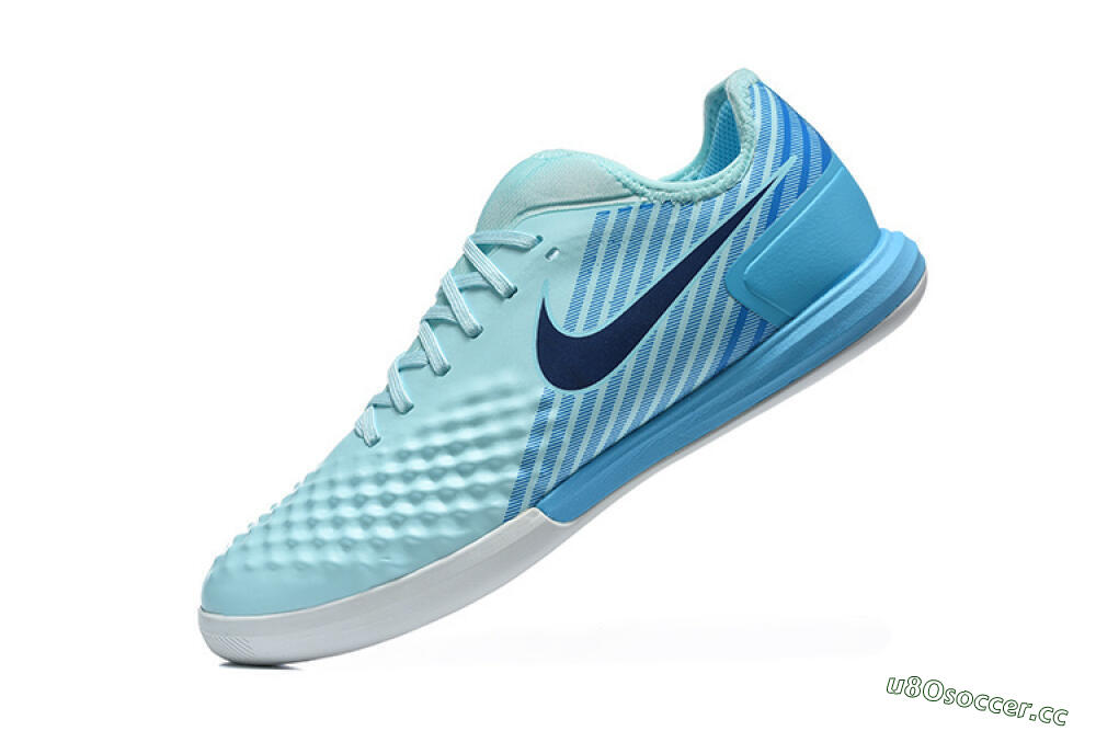 Men's Nike MagistaX Finale 2 IC Indoor & Futsal Low-Tops Football Shoes - Blue/Sky Blue/Light Aqua 8