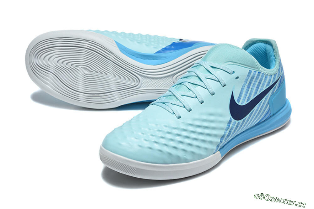 Men's Nike MagistaX Finale 2 IC Indoor & Futsal Low-Tops Football Shoes - Blue/Sky Blue/Light Aqua 3