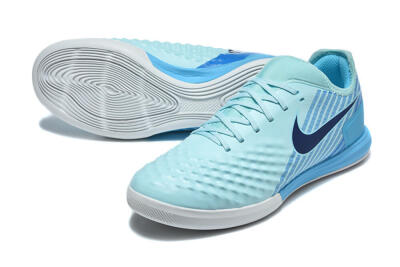 Men's Nike MagistaX Finale 2 IC Indoor & Futsal Low-Tops Football Shoes - Blue/Sky Blue/Light Aqua