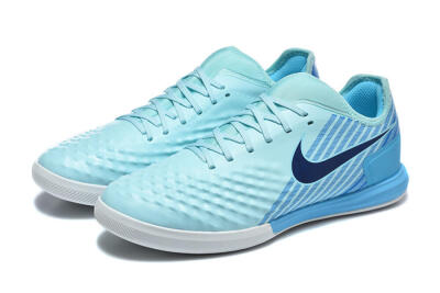 Men's Nike MagistaX Finale 2 IC Indoor & Futsal Low-Tops Football Shoes - Blue/Sky Blue/Light Aqua