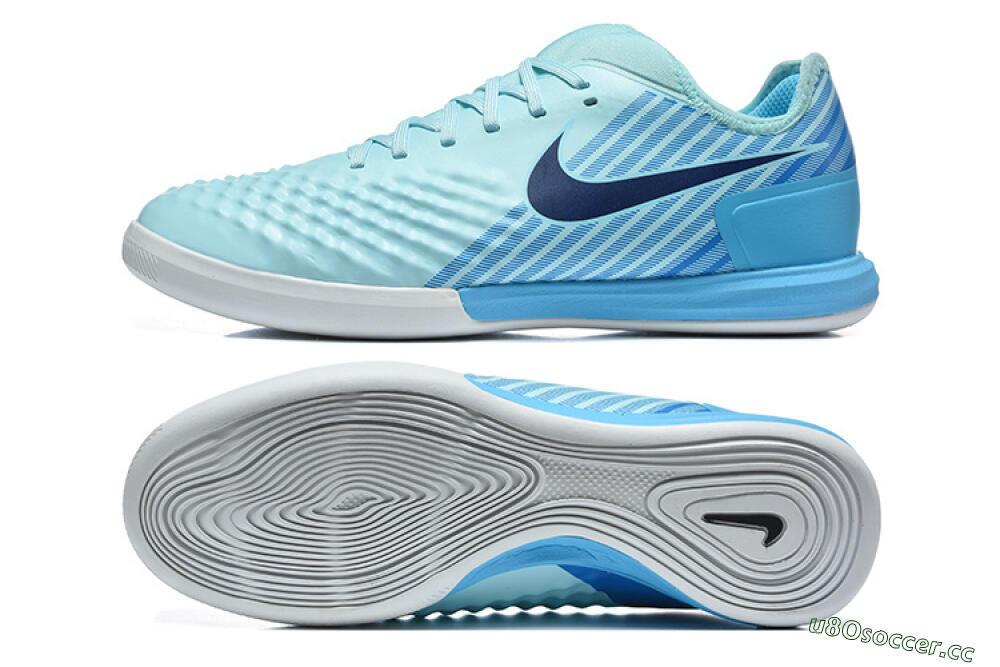 Men's Nike MagistaX Finale 2 IC Indoor & Futsal Low-Tops Football Shoes - Blue/Sky Blue/Light Aqua 1