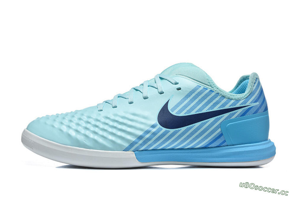 Men's Nike MagistaX Finale 2 IC Indoor & Futsal Low-Tops Football Shoes - Blue/Sky Blue/Light Aqua 0