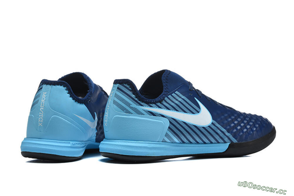 Men's Nike MagistaX Finale 2 IC Indoor & Futsal Low-Tops Football Shoes - Navy/Sky Blue/Navy Blue 9