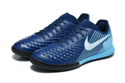 Men's Nike MagistaX Finale 2 IC Indoor & Futsal Low-Tops Football Shoes - Navy/Sky Blue/Navy Blue