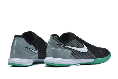 Men's Nike MagistaX Finale 2 IC Indoor & Futsal Low-Tops Football Shoes - Black/Aqua Green/Gray