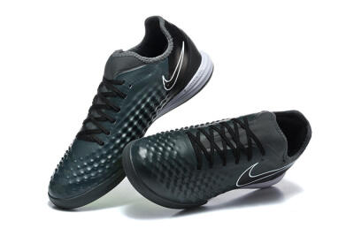 Men's Nike MagistaX Finale 2 IC Indoor & Futsal Low-Tops Football Shoes - Black/Vibrant Green/White