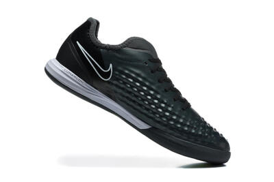 Men's Nike MagistaX Finale 2 IC Indoor & Futsal Low-Tops Football Shoes - Black/Vibrant Green/White