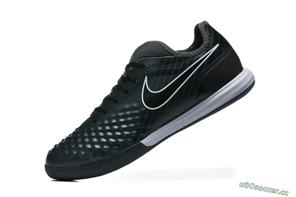 Men's Nike MagistaX Finale 2 IC Indoor & Futsal Low-Tops Football Shoes - Black/Vibrant Green/White 8