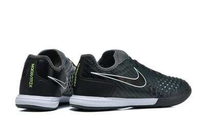 Men's Nike MagistaX Finale 2 IC Indoor & Futsal Low-Tops Football Shoes - Black/Vibrant Green/White