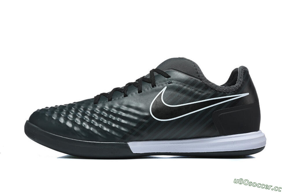 Men's Nike MagistaX Finale 2 IC Indoor & Futsal Low-Tops Football Shoes - Black/Vibrant Green/White 0