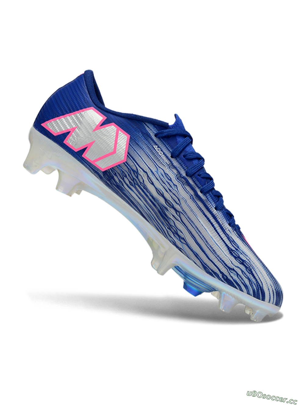 Men's Nike Air Zoom Mercurial Superfly 11 FG Firm Ground Low-Tops Football Boots - Blue/Electric Blue/Neon Pink 3