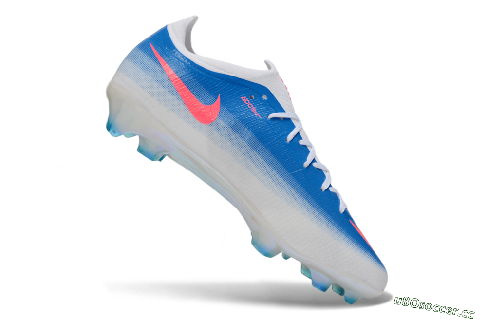 Men's Nike Air Zoom Mercurial Vapor 17 Elite FG Firm Ground Low-Tops Football Boots - Blue/Neon Pink/White 4