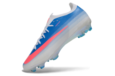Men's Nike Air Zoom Mercurial Vapor 17 Elite FG Firm Ground Low-Tops Football Boots - Blue/Neon Pink/White