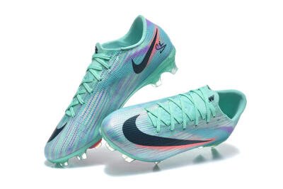 Men's Nike Air Zoom Mercurial Superfly 11 FG Firm Ground Low-Tops Football Boots - Aqua/Mint Green/Coral Pink