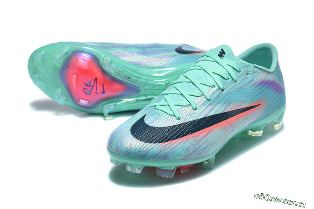 Men's Nike Air Zoom Mercurial Superfly 11 FG Firm Ground Low-Tops Football Boots - Aqua/Mint Green/Coral Pink 3