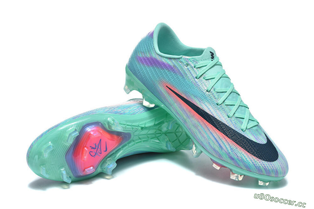 Men's Nike Air Zoom Mercurial Superfly 11 FG Firm Ground Low-Tops Football Boots - Aqua/Mint Green/Coral Pink 4