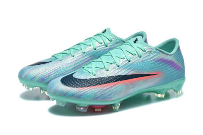 Men's Nike Air Zoom Mercurial Superfly 11 FG Firm Ground Low-Tops Football Boots - Aqua/Mint Green/Coral Pink