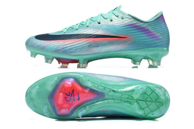 Men's Nike Air Zoom Mercurial Superfly 11 FG Firm Ground Low-Tops Football Boots - Aqua/Mint Green/Coral Pink