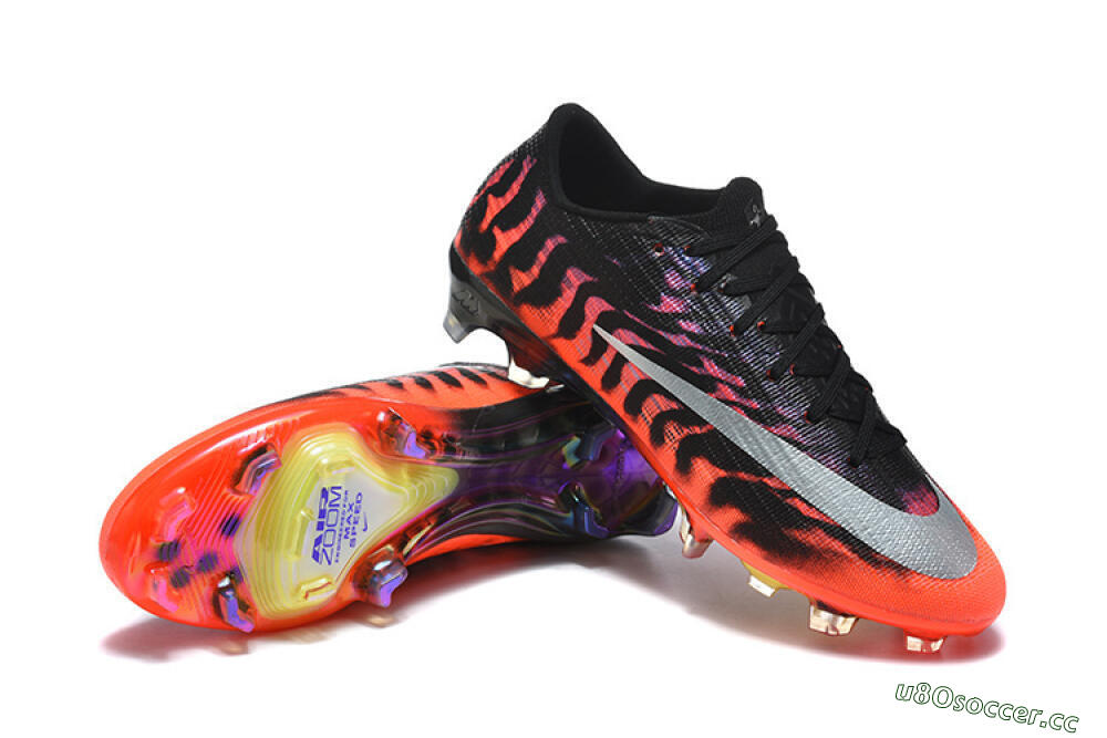 Men's Nike Air Zoom Mercurial Superfly 11 FG Firm Ground Low-Tops Football Boots - Red/Flame Orange/Black 4