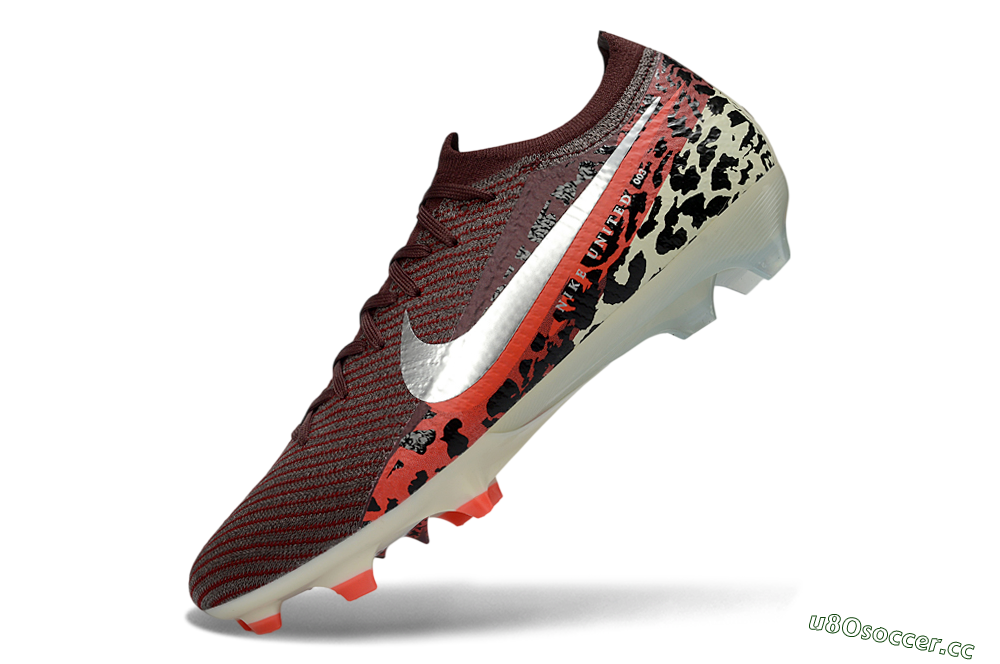 Men's Nike Air Zoom Mercurial Vapor 16 Elite FG Firm Ground Low-Tops Football Boots - Maroon/Fiery Red/Muted Ivory 6
