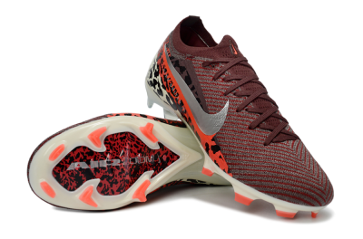 Men's Nike Air Zoom Mercurial Vapor 16 Elite FG Firm Ground Low-Tops Football Boots - Maroon/Fiery Red/Muted Ivory