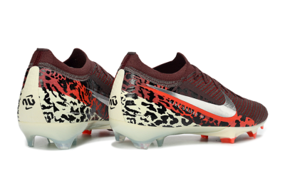 Men's Nike Air Zoom Mercurial Vapor 16 Elite FG Firm Ground Low-Tops Football Boots - Maroon/Fiery Red/Muted Ivory