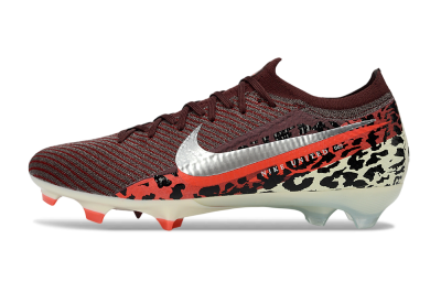 Men's Nike Air Zoom Mercurial Vapor 16 Elite FG Firm Ground Low-Tops Football Boots - Maroon/Fiery Red/Muted Ivory