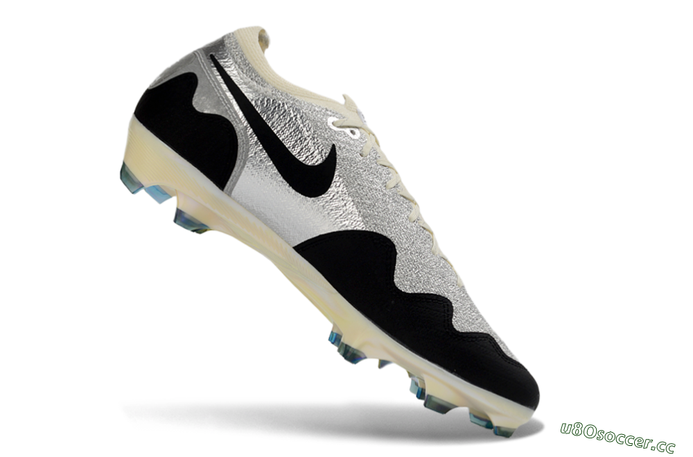 Men's Nike Air Zoom Mercurial Vapor 16 Elite FG Firm Ground Low-Tops Football Boots - Black/Golden Grey/White 4