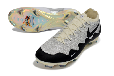 Men's Nike Air Zoom Mercurial Vapor 16 Elite FG Firm Ground Low-Tops Football Boots - Black/Golden Grey/White