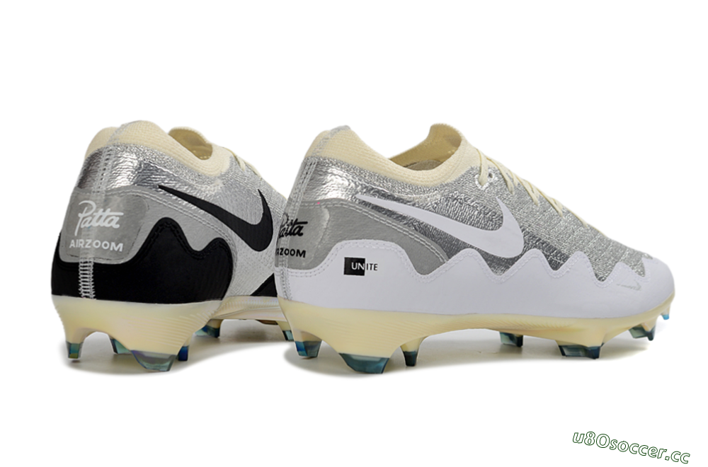 Men's Nike Air Zoom Mercurial Vapor 16 Elite FG Firm Ground Low-Tops Football Boots - Black/Golden Grey/White 6