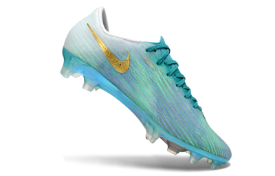 Men's Nike Air Zoom Mercurial Superfly 11 FG Firm Ground Low-Tops Football Boots - Aqua/Sea Green/Metallic Gold