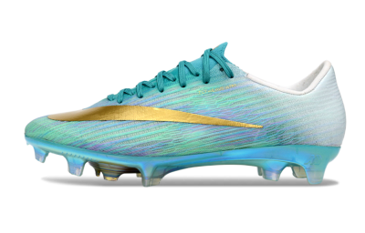 Men's Nike Air Zoom Mercurial Superfly 11 FG Firm Ground Low-Tops Football Boots - Aqua/Sea Green/Metallic Gold