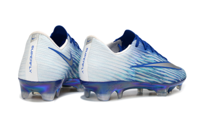 Men's Nike Air Zoom Mercurial Superfly 11 FG Firm Ground Low-Tops Football Boots - Blue/Electric Blue/Iridescent White