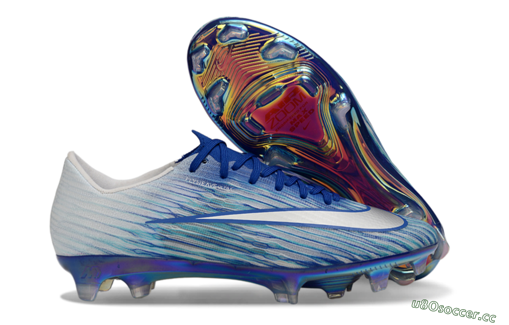 Men's Nike Air Zoom Mercurial Superfly 11 FG Firm Ground Low-Tops Football Boots - Blue/Electric Blue/Iridescent White 2