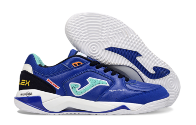 Men's Joma Top Flex IC Indoor & Futsal Low-Tops Football Shoes - Blue/Aquatic Blue/White