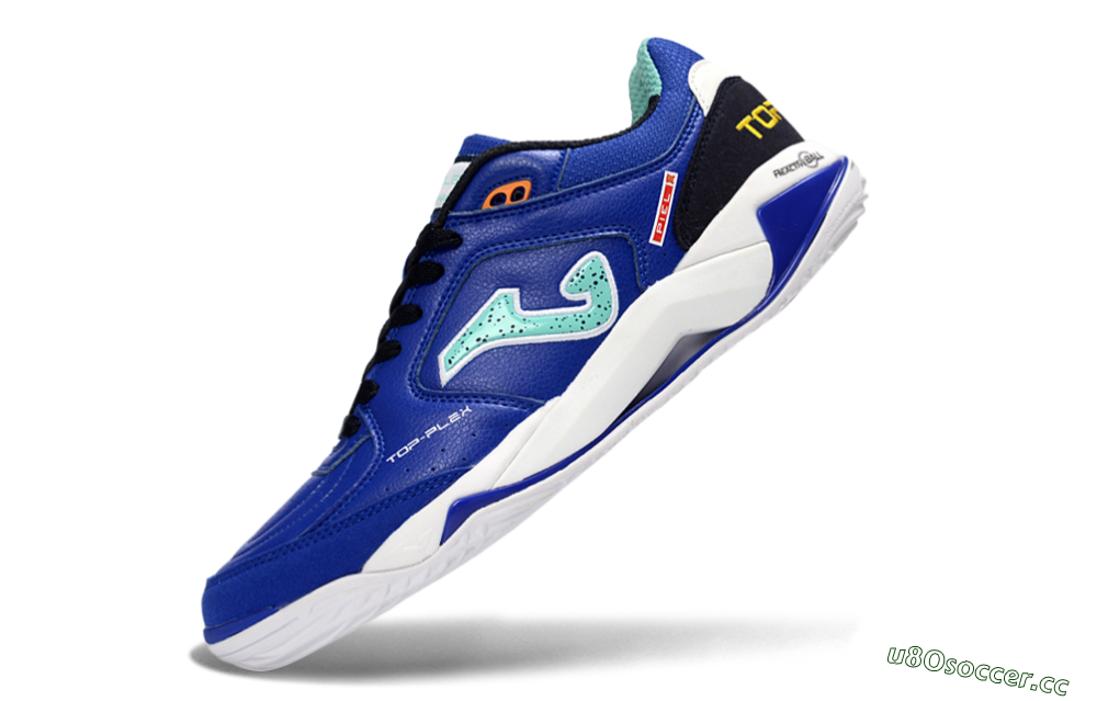 Men's Joma Top Flex IC Indoor & Futsal Low-Tops Football Shoes - Blue/Aquatic Blue/White 5