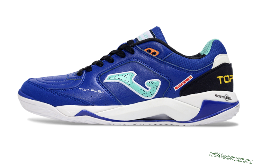 Men's Joma Top Flex IC Indoor & Futsal Low-Tops Football Shoes - Blue/Aquatic Blue/White 0