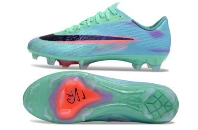Men's Nike Air Zoom Mercurial Superfly 11 FG Firm Ground Low-Tops Football Boots - Green/Aqua Mist/Fusion Pink
