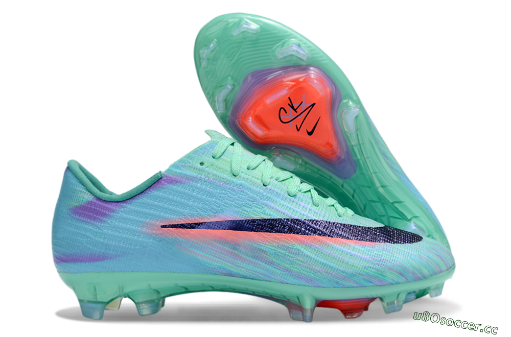 Men's Nike Air Zoom Mercurial Superfly 11 FG Firm Ground Low-Tops Football Boots - Green/Aqua Mist/Fusion Pink 2