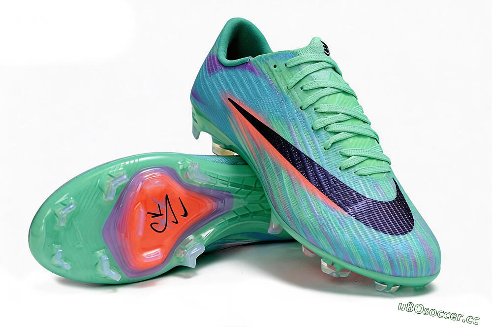 Men's Nike Air Zoom Mercurial Superfly 11 FG Firm Ground Low-Tops Football Boots - Green/Aqua Mist/Fusion Pink 3