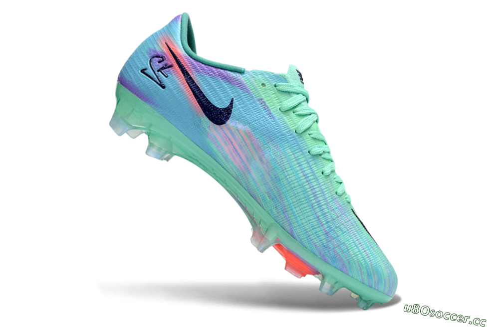 Men's Nike Air Zoom Mercurial Superfly 11 FG Firm Ground Low-Tops Football Boots - Green/Aqua Mist/Fusion Pink 4