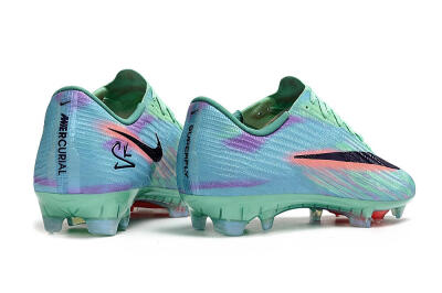 Men's Nike Air Zoom Mercurial Superfly 11 FG Firm Ground Low-Tops Football Boots - Green/Aqua Mist/Fusion Pink