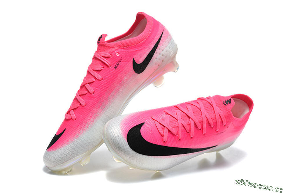 Men's Nike Air Zoom Mercurial Vapor 17 Elite FG Firm Ground Low-Tops Football Boots - Pink/Electric Pink/Black 6