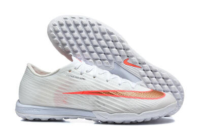 Men's Nike Air Zoom Mercurial Superfly 11 TF Artificial Turf Low-Tops Football Shoes - White/Crimson Blaze/Soft Silver